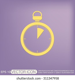 stopwatch sign.