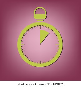 stopwatch sign.