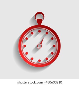 Stopwatch sign illustration