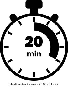Stoppuhr-Zeichen für Mehrzweck. Verbleibende Zeit.