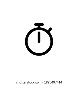 Icono único de Stopwatch para Web, aplicación móvil, presentación, EPS 10 Stroke editable