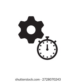 Un cronómetro y un ícono de marcha Pequeña para Configuraciones relacionadas con el tiempo o la velocidad.