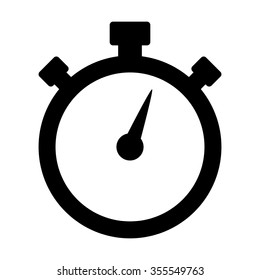 Icono vectorial plano de cronómetro de Stopwatch/stop watch para aplicaciones y sitios web