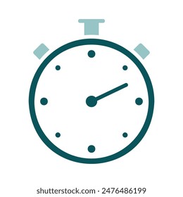 Stopwatch or stop watch timer vector icon. Graph symbol for fitness and weight loss web site and apps design, logo, app, UI
