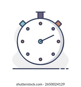 Ícone de vetor de temporizador de cronômetro de cronômetro de inspeção de parada. Símbolo gráfico para fitness e perda de peso web site e apps design, logotipo, app, UI