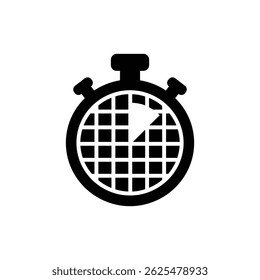 Stopwatch with Strategy Grid - Business Planning and Time Management