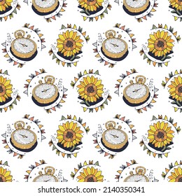 Background Floral Stopwatch の画像 写真素材 ベクター画像 Shutterstock