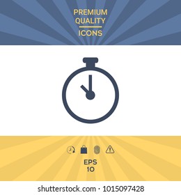 Stopwatch symbol icon