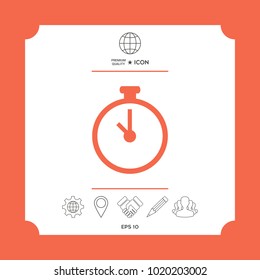 Stopwatch symbol icon