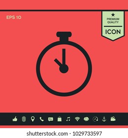 Stopwatch symbol icon