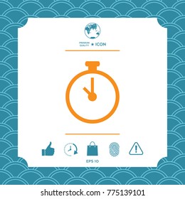 Stopwatch symbol icon