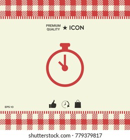 Stopwatch symbol icon