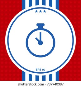 Stopwatch symbol icon