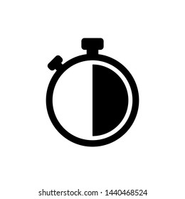 Stopwatch Symbol Icon Vector Design Illustration