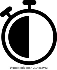 Stopwatch Symbol Icon Vector Design Illustration on white background..eps
