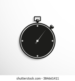 Stopwatch. Symbol. Vector icon.