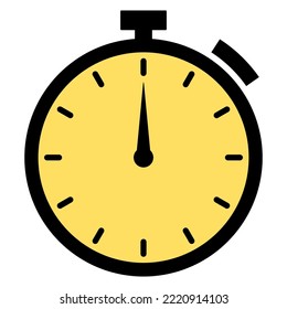símbolo de cronómetro, concepto de tiempo, ilustración vectorial.