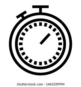 stopwatch thin line vector icon
