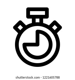 Stopwatch three quarter lap