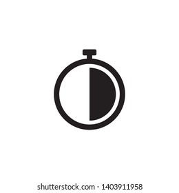 stopwatch time deadline icon vector illustration