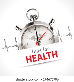 Stopwatch - Time for health care concept