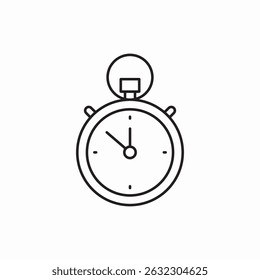 stopwatch time icon sign vector