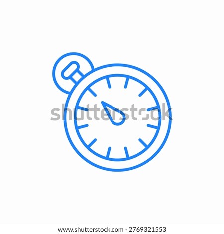 stopwatch time measure icon sign vector