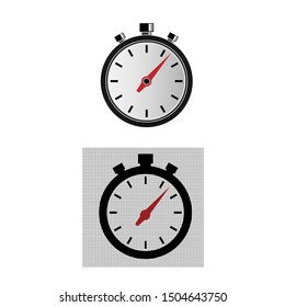 Stopwatch. Time meter. Chronometer. Vector illustration