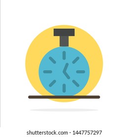 Stopwatch, Time, Timer, Count Abstract Circle Background Flat color Icon