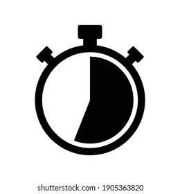 stopwatch timer clock icon vector