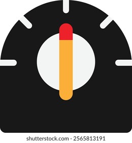 Stopwatch Timer Clock Icon Vector Flat Illustration