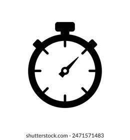 Stopwatch timer flat icon for apps and websites