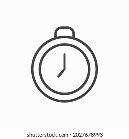 Stopwatch timer flat vector icon for apps and websites