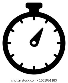 Stopwatch, timer, high speed / vector flat icon