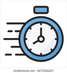Stopwatch Timer Icon Element For Design