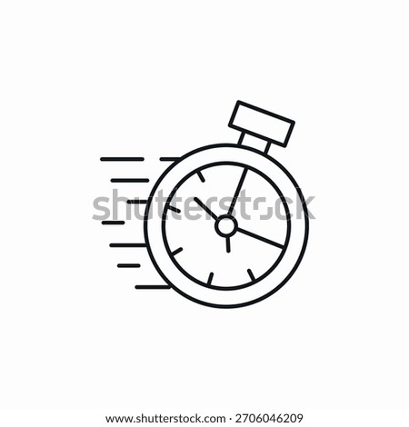 stopwatch timer icon sign vector