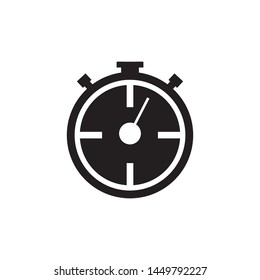 stopwatch timer icon vector. flat design