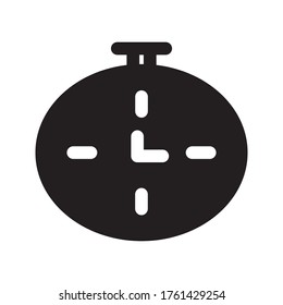 
Ilustración vectorial del icono del temporizador de Stopwatch en fondo blanco
