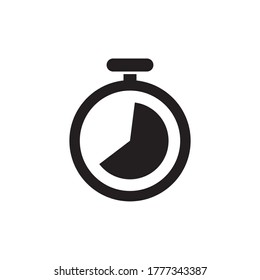 Ilustración del vector de iconos del temporizador de Stopwatch