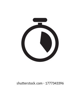 Ilustración del vector de iconos del temporizador de Stopwatch