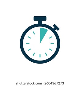Stopwatch Timer Icon Vector Template