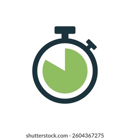 Stopwatch Timer Icon Vector Template