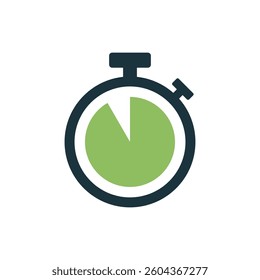 Stopwatch Timer Icon Vector Template