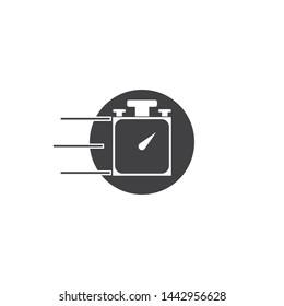 stopwatch timer logo template web icon design element vector