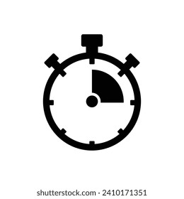 stopwatch timer sign icon vector