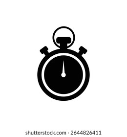 Stopwatch with Top Button Timer and Clock Icon Image