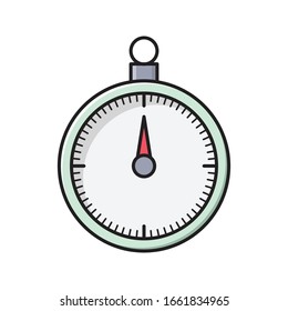 icono de color plano del vector stopwatch 