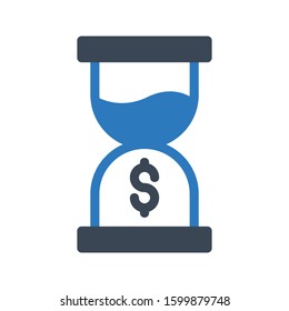 stopwatch vector glyph color icon 