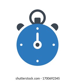 Stoppuhr-Vektorillustration-Symbol 