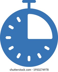 stopwatch vector glyph colour icon
